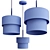 Modern Double Pendant Light Collection 3D model small image 3