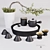 Zen Garden Tea Set: The Rotunda 3D model small image 1