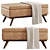 Sleek Owen Bench Set with Plush Accessories 3D model small image 2