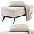 Sleek Owen Bench Set with Plush Accessories 3D model small image 4