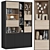 Modular Bookcase with High-Quality Textures 3D model small image 1