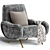 Elegant Lady Armchair Cassina 3D model small image 2