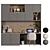 Sleek Home Office Furniture Set 3D model small image 6