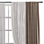 Elegant Curtain with Tailored Design 3D model small image 3