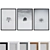  Winter Tree Picture Frame Set 3D model small image 1