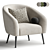 Elegant DAVI Armchair for Sale 3D model small image 2