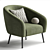 Elegant DAVI Armchair for Sale 3D model small image 5