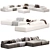 Sleek Design Pipeline Sofa Set 3D model small image 2