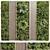 Wooden Frame Vertical Wall Garden 3D model small image 1