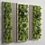 Wooden Frame Vertical Wall Garden 3D model small image 2