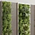 Wooden Frame Vertical Wall Garden 3D model small image 3