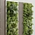 Wooden Frame Vertical Wall Garden 3D model small image 4