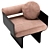 Gallotti&Radice Stami Lounge Armchair 3D model small image 3