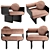 Gallotti&Radice Stami Lounge Armchair 3D model small image 4