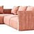 Sofa Metis 2015 Textured Render 3D model small image 4