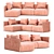 Sofa Metis 2015 Textured Render 3D model small image 7