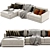 Braxton 2PC Sectional: Contemporary Comfort 3D model small image 3