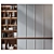 Contemporary Wooden Bookshelf GHS-2400 3D model small image 1