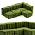  Versatile Curt Modular Sofa 3D model small image 3