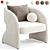 Elegant Rosalia Chair for Home 3D model small image 1