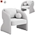 Elegant Rosalia Chair for Home 3D model small image 6
