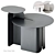 Modern Steel Hip Hop Tables 3D model small image 1