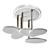 LED Ceiling Shower Moma Meteora 3D model small image 1