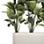 Exotic Plant Set in Concrete Pot 3D model small image 5