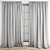 Modern Polygonal Curtain Model 3D model small image 3