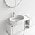 Cielo Theo Vanity Washbasin Set 3D model small image 5