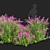 Blooming Buddleja davidii Bushes 3D model small image 2