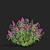 Blooming Buddleja davidii Bushes 3D model small image 4