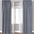 Modern 3D Curtain Model Variants 3D model small image 1