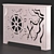 Nautical Kids Room Panel & Box 3D model small image 2