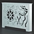 Nautical Kids Room Panel & Box 3D model small image 3