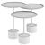 Modern Cassina Side Table 3D model small image 2