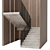 Modern Wood Panel Staircase 3D model small image 3