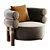Stylish Armchair Rogers 3D Model 3D model small image 3