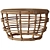 Savannah Rattan Coffee Table Model 3D model small image 1