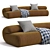Modern Strata Sofa 3D Model 3D model small image 2