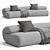 Modern Strata Sofa 3D Model 3D model small image 3