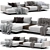 Luxury Poliform Chaise Longue Sofa 3D model small image 1