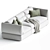 Elegant Parma Sofa Set 3D model small image 3