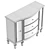 Sheffield Accent Cabinet Drawers Texture 3D model small image 6