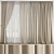 Polygonal Curtain 3D Model Kit 3D model small image 1