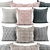 Elegant Decorative Pillows Set 3D model small image 1