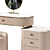 Champagne Marble Makeup Vanity 3D model small image 2