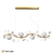 Scandinavian Gold Chandelier Asta 3D model small image 1