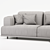 Modern Fabric Sofa With Chaise 3D model small image 4