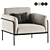 Modern Scribe Armchair: 2017 Design 3D model small image 1